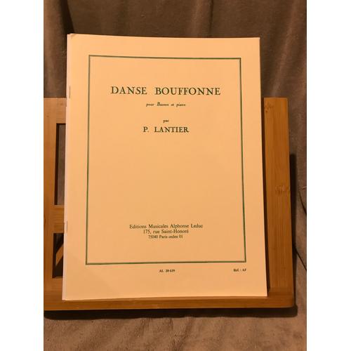 P. Lantier Danse Bouffonne Pour Basson Et Piano Partition Éditions Leduc