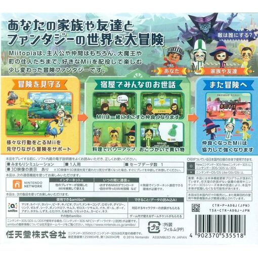 Miitopia - 3ds (Japon)