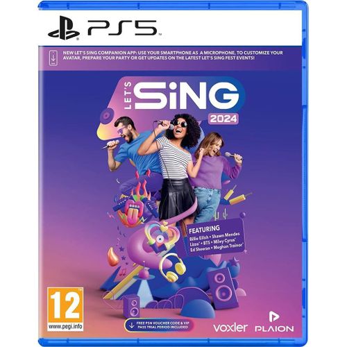 Game Let's Sing 2024 Standard Allemand, Anglais, Espagnol, Français, Ps5