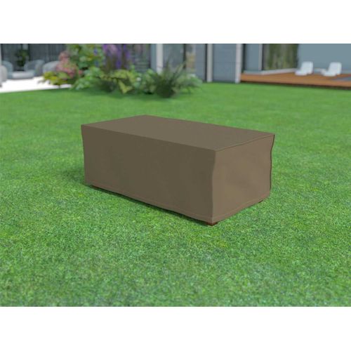 Housse De Protection Pour Table Rectangulaire Covertop - Taupe - 205 X 105 X 70 Cm