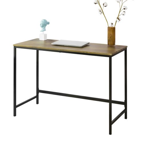 Sobuy Fwt68-F Bureau Informatique Table De Travail Bureau D'ordinateur Table De Bureau Avec Grand Plan De Travail - Style Industriel - L110xp50xh76cm