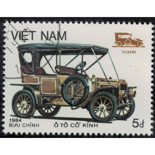 Vietnam 1984 Oblitéré Used Transports Voiture Ancienne Old Car Torpedo Su