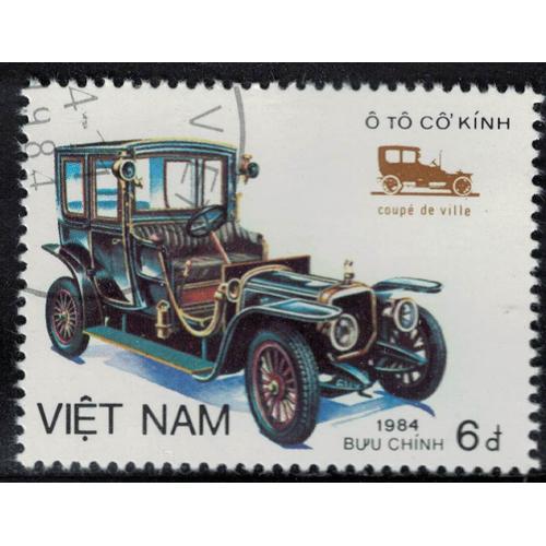 Vietnam 1984 Oblitéré Used Transports Voiture Ancienne Old Car Coupé De Ville Su