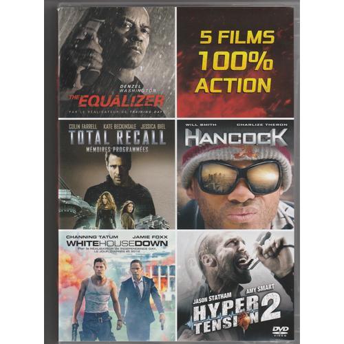 Coffret 5 Films (The Equalizer - Hancock - Total Recall - White House Down - Hyper Tension 2)