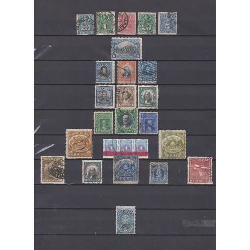 24 Timbres Chili Obliteres & Neufs* + Sans Gomme De 1877 À 1971