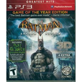 Batman Arkham Asylum - Game Of The Year (3d Glasses Not Included) Ps3