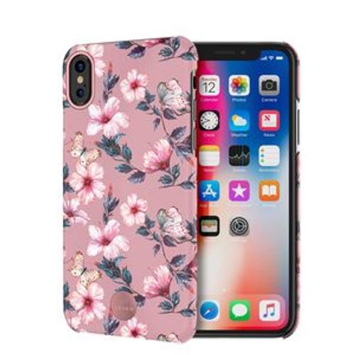 Coque Premium Crystal Seoul Hibiscus Rose: Iphone X/Xs