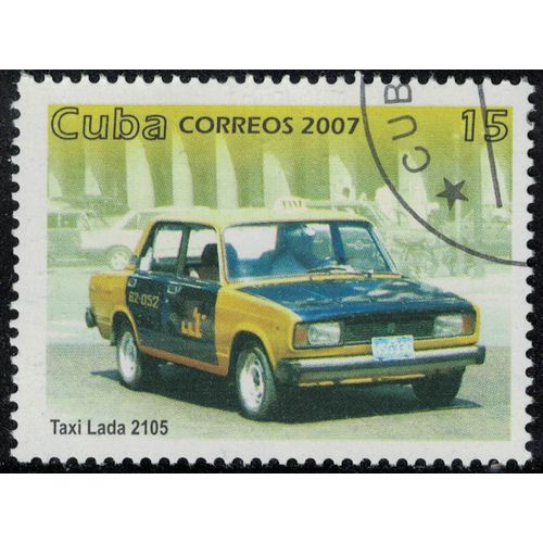 Cuba 2007 Oblitéré Used Voiture Taxi Lada 2105 Su
