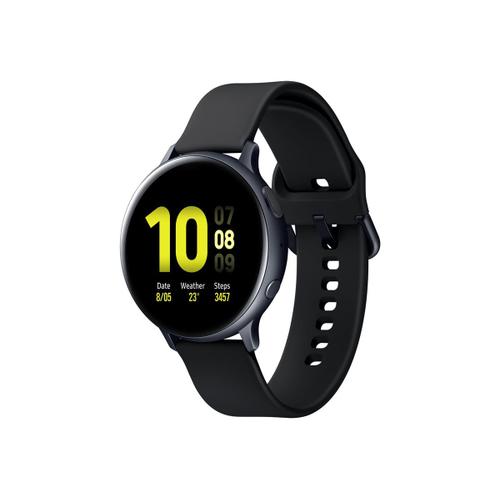 Samsung Galaxy Watch Active 2 - 44 Mm - Aqua Noir Aluminium - Montre Intelligente Avec Bande - Fluoroélastomère - Noir Aqua - Affichage 1.4" - 4 Go - Wi-Fi, Nfc, Bluetooth - 30 G