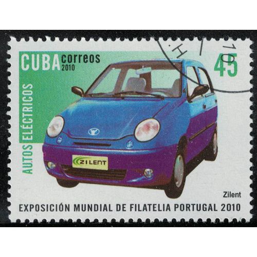 Cuba 2010 Oblitéré Used Voiture Électrique Zilent Su