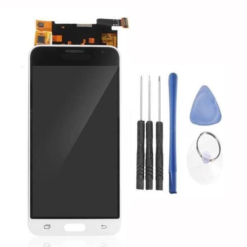 Ecran Complet Lcd Et Tactile Pour Samsung Galaxy J3 2016 J320f-M-P-Y Sans Châssis-Luminosité De L 'écran Réglable?Blanc? La31161