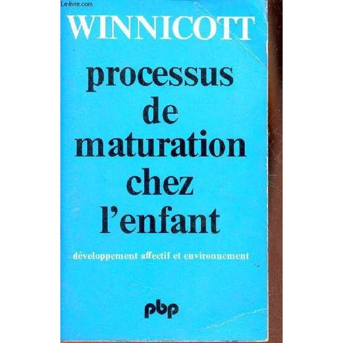 Processus De Maturation Chez L Enfant- Développement Affectif Et Environnement - Collection Science De L Homme N°245.