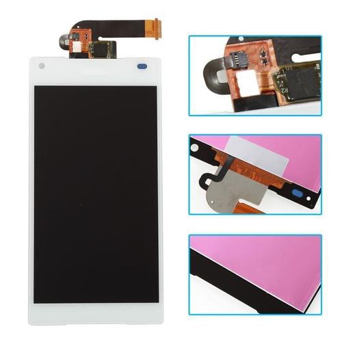 Blanc Pour Sony Xperia Z5 Compact Mini E5803 E5823 Ecran Lcd Vitre Tactile Complet De Remplacement