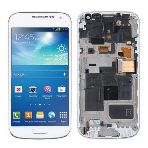 Noir Ecran Lcd Vitre Tactile + Tools + Châssis Complet Pour Samsung Galaxy S4 Mini I9195