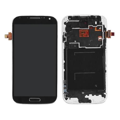 Ecran Lcd Vitre Tactile + Châssis Noir Pour Samsung Galaxy S4 I9500 Nouvelle