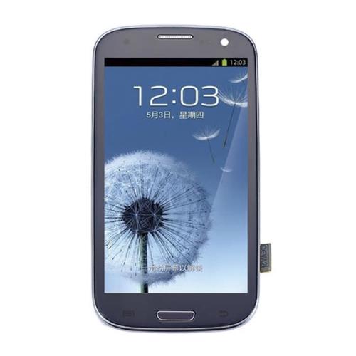 Bleu Ecran Lcd + Vitre Tactile + Tools + Châssis Pour Samsung Galaxy S3 Neo Gt-I9300i