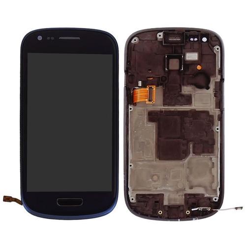 Bleu Ecran Lcd Vitre Tactile + Tools + Châssis Complet Pour Samsung Galaxy S3 Mini I8190