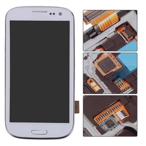 Blanc Ecran Lcd Vitre Tactile + Tools + Châssis Complet Pour Samsung Galaxy S3 Neo Gt-I9300i