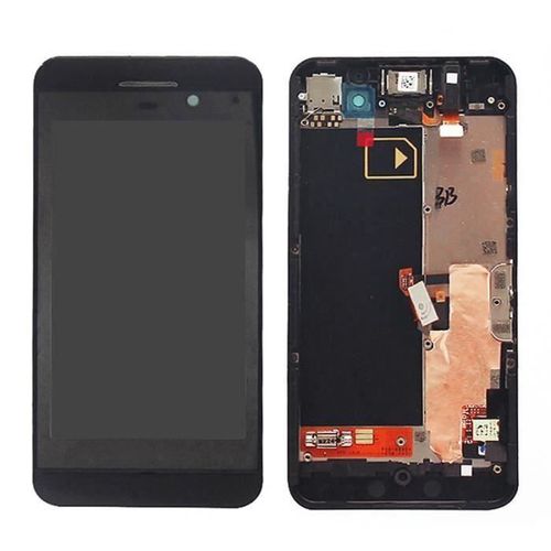 Noir Écran Lcd Touch Digitizer Assemblé Sur Châssis Pour Blackberry Z10 4g
