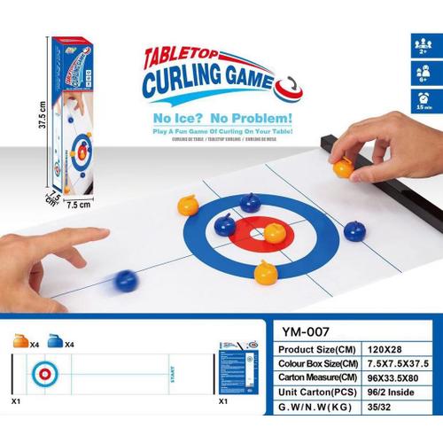 LIOOBO Jeu de Curling de Table Mini Boule de Curling Jouets Interactifs pour Enfant Bureau Jouets Adultes Anti-Stress 