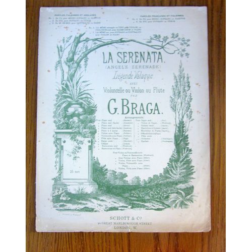 Braga - La Serenata - Partition
