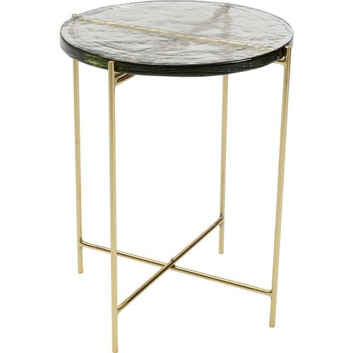 Table D'appoint Ice 40cm Pieds Dorés Kare Design