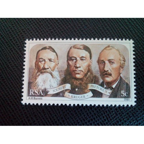 Timbre Afrique Du Sud Yt 484 Centenaire De La Bataille De Paardekraal 1980 ( 091204 )
