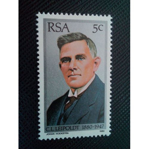 Timbre Afrique Du Sud Yt 478 C.L. Leipoldt (1880-1947) 1980 ( 091204 )