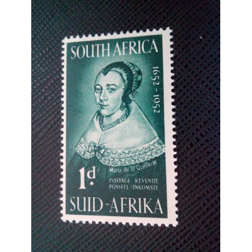 Timbre Afrique Du Sud Yt 187 Maria De La Quellerie, Épouse De Jan Van Riebeeck 1952 ( 091204 )