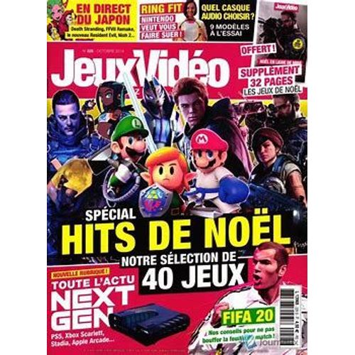 Jeux Vidéo Magazine N° 225 Du 10/2019 = Spécial Hits De Noel Notre Sélection De 40 Jeux Offert Suppl