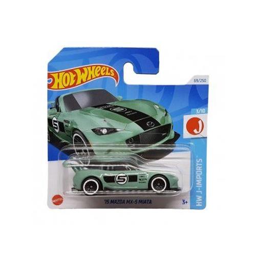 Voiture De Sport Cabriolet 15 Mazda Mx-5 Miata - Hot Wheels Collection 1:64 - Roadster - Set Vehicule Decapotable + Carte