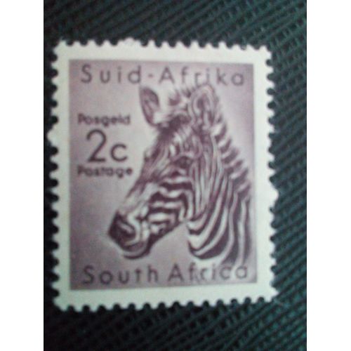 Timbre Afrique Du Sud Yt 204 Zèbre De Montagne (Equus Zebra) 1954 ( 091204 )