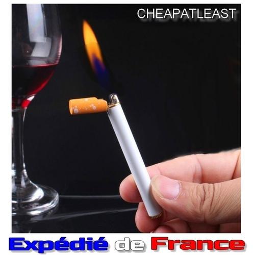 Briquet Forme Cigarette - À Gaz & Rechargeable