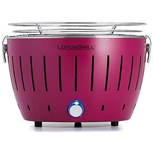 Lotusgrill Barbecue Violet Avec Piles Et Câble D'alimentation Usb