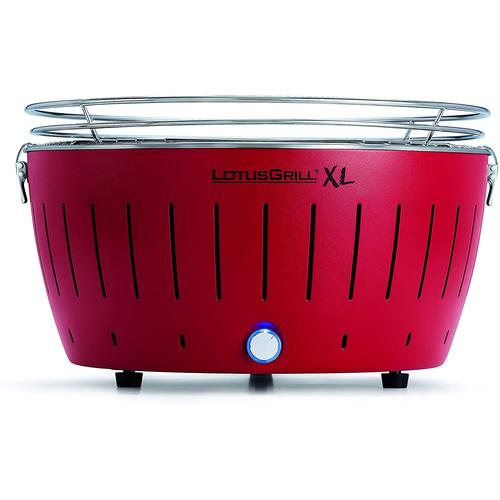 Lotusgrill Barbecue Xl Rouge Avec Piles Et Câble D'alimentation Usb