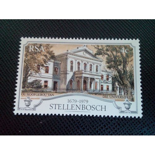 Timbre Afrique Du Sud Yt 471 300 Ans De L'université De Stellenbosch 1979 ( 091204 )