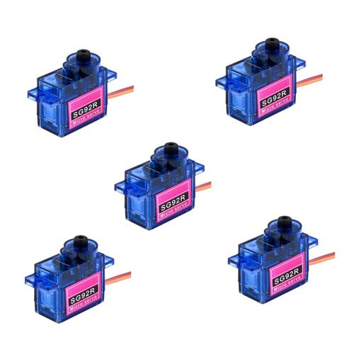 5 PièCes SG92R 9G Mini Servo 9G 2.5Kg pour TéLéCommandé Avion HéLicoptèRe ContrôLe Voiture Bateau pour