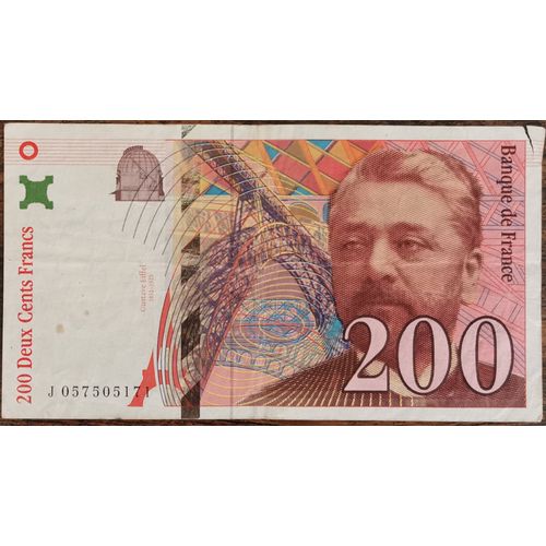 Billet De 200 Francs Gustave Eiffel 1997 France J057505171 (Cf Photos)