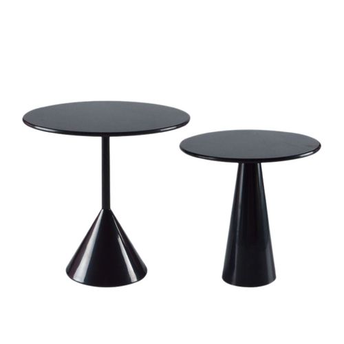 2 Pièces Séries 1/6 Échelle Miniature Maison De Poupée Table À Thé Mini Meubles Pour Barbies Blyth Maison De Poupée Accessoires De Décoration Noir