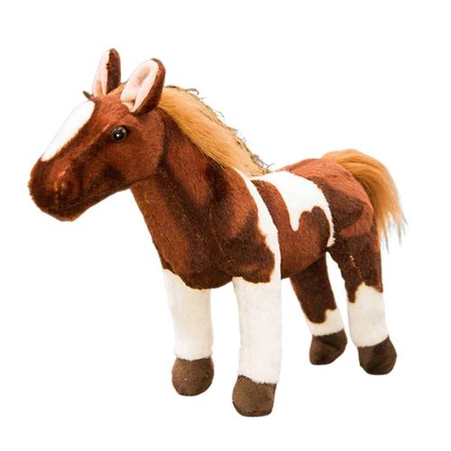 50 Cm Mignon Dessin Animé Simulation Cheval En Peluche Poupée Décoration De Ornements Enfants Kawaii Jouet,D