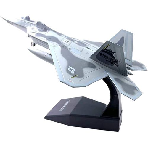 1/100 Échelle Alliage F-22 Avion Avion De Chasse Modèle D'avion Enfants Cadeau Objets De Collection Cadeau D'anniversaire