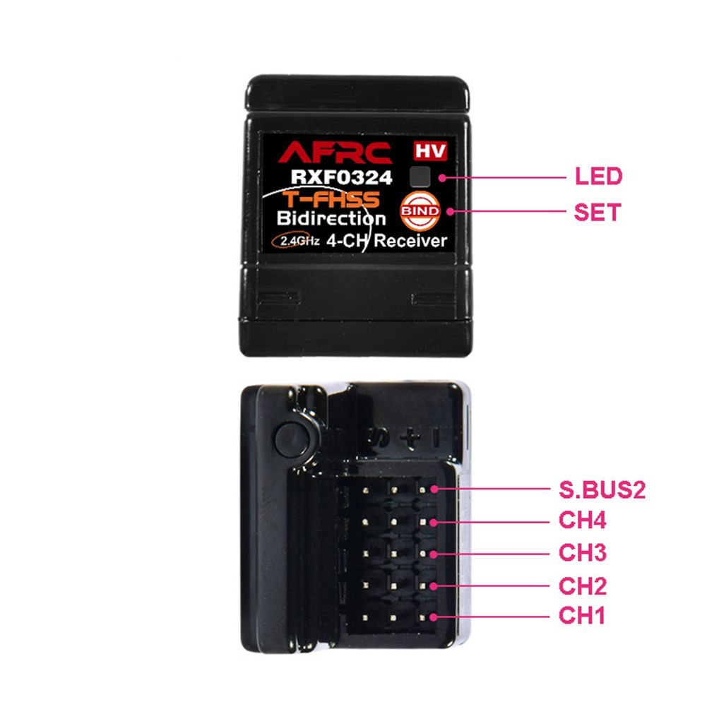 Rxf0324 2.4ghz 4ch Rc Cars Receiver Pour Futaba T-Fhss S.Bus... - 4