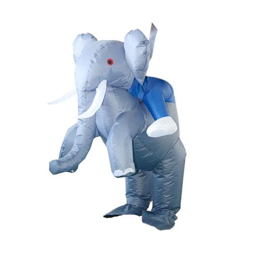 Éléphant Gonflable Costume Fête Cosplay Robe Halloween Blow Up Costume Animal Pour Femmes Enfants