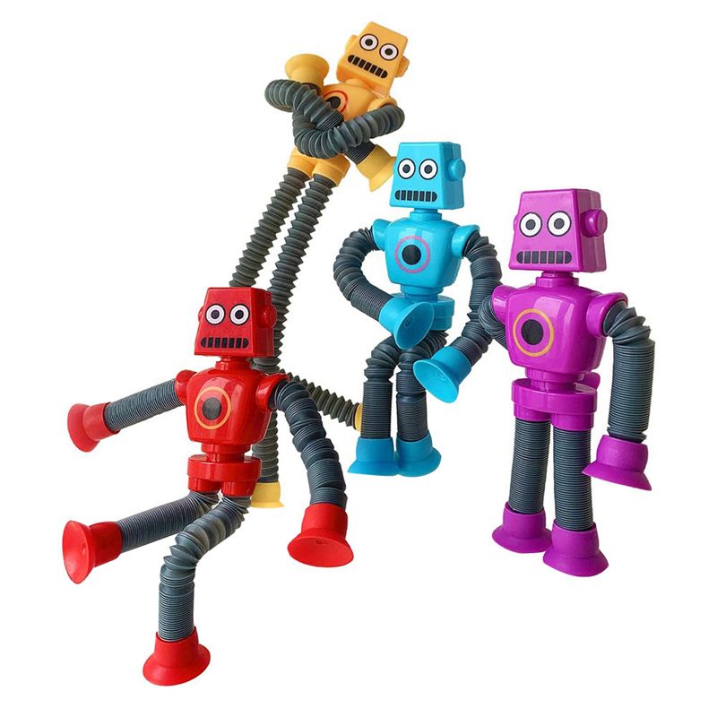 4pc Tlescopique Ventoutese Robot Jouet Dessin Anim Puzzle ... - 2