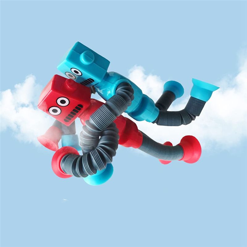 4pc Tlescopique Ventoutese Robot Jouet Dessin Anim Puzzle ... - 4