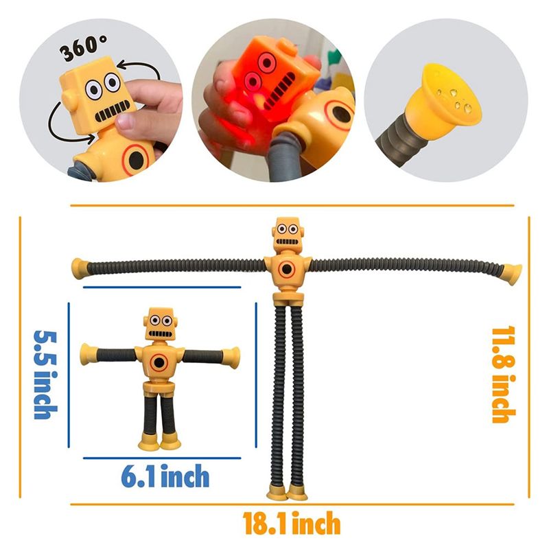 4pc Tlescopique Ventoutese Robot Jouet Dessin Anim Puzzle ... - 5