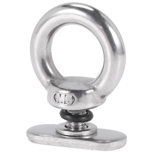 Paquet De 4 Accessoires De Rail D'oeillet D'attache De Support De Piste De Kayak D'acier Inoxydable Pour Le Bateau De Canoë De Kayak