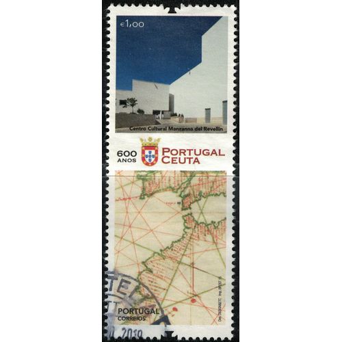 Portugal 2015 Used Portugal Et Ceuta Centro Cultural Manzanna De Revellín Carte Géographique Su