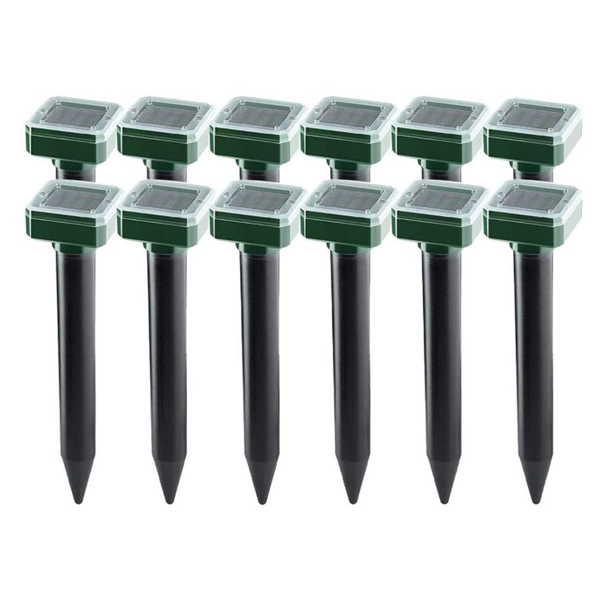12 Paquets Répulsif De Vibration À Ultrasons Solaire Extérieur Répulsif De Serpent Répulsif De Serpent Électronique Taupe Pour Ferme De Jardin