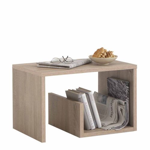 Paris Prix - Table D'appoint Design "Kani" 59cm Chêne